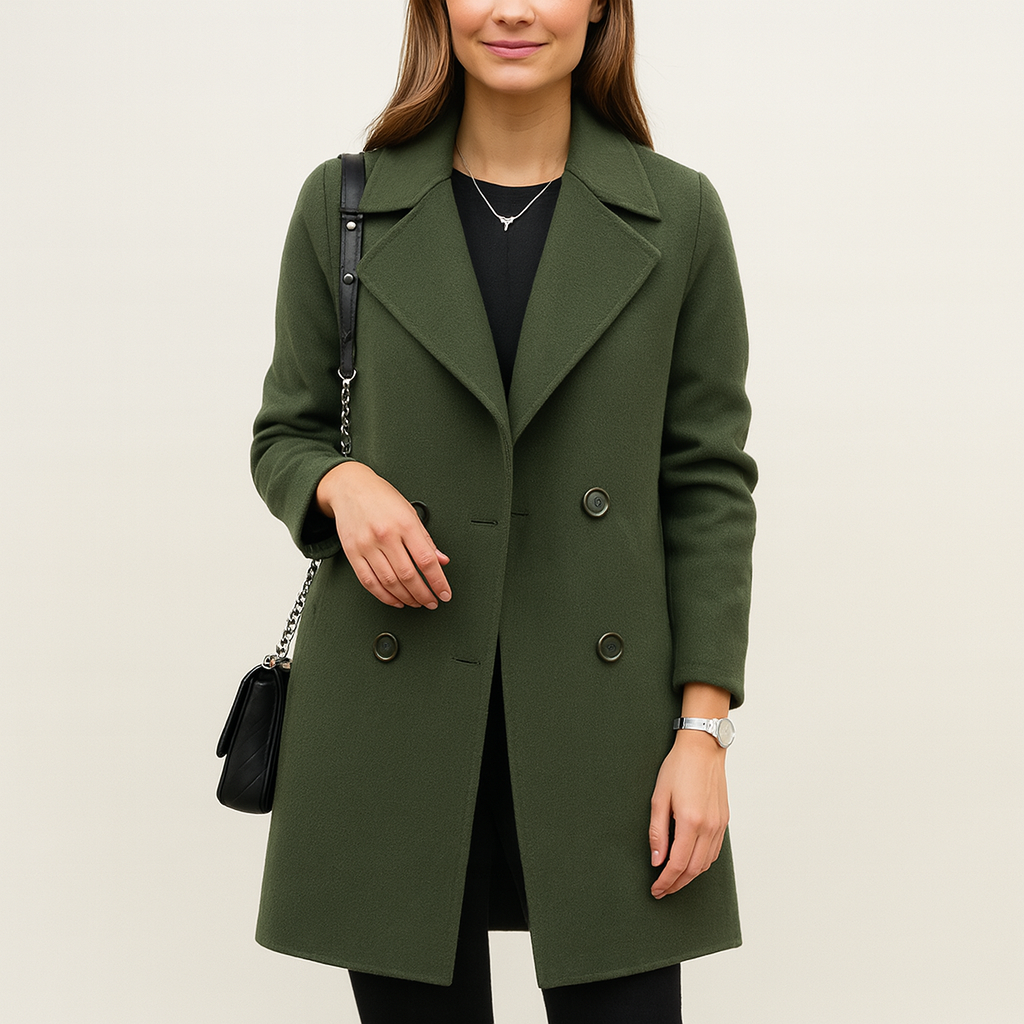 Cappotto Invernale Donna in Lana – Taglio Elegante e Rifinitura Lussuosa