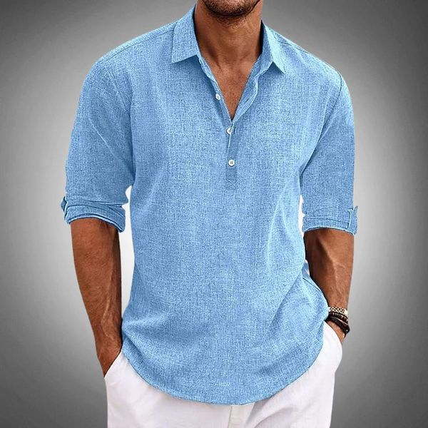 Polo in Lino Uomo | Fresca Elegante Estiva