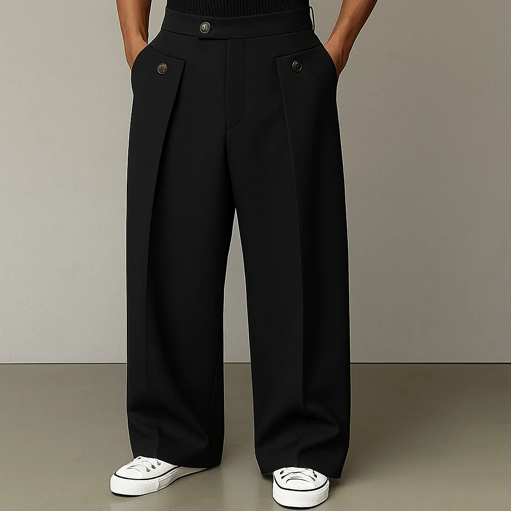Pantaloni a Gamba Larga Uomo – Comfort e Stile Contemporaneo