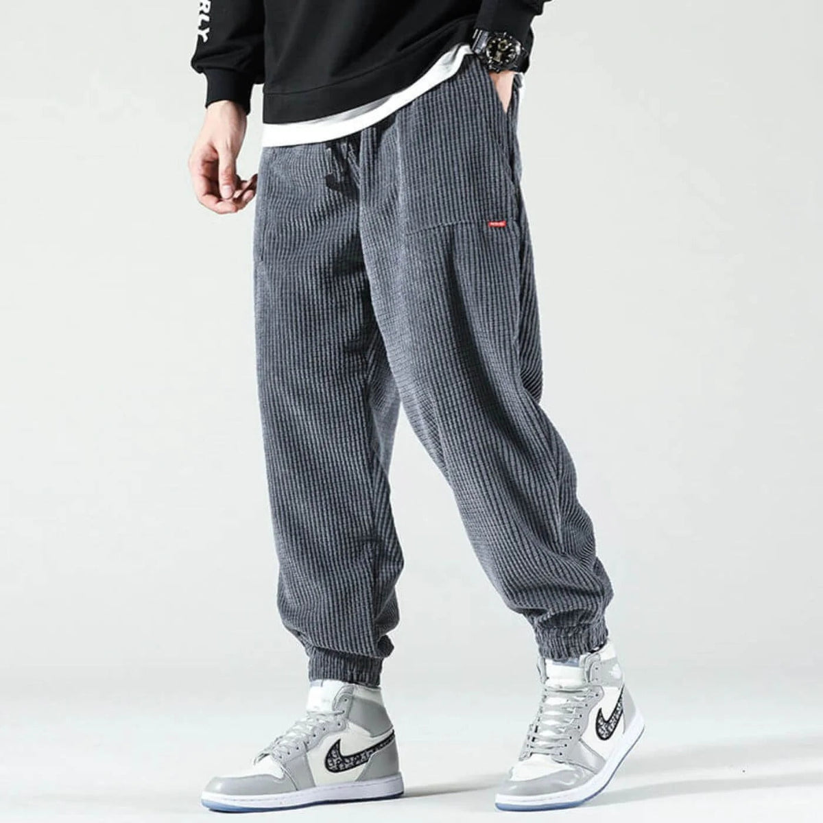 Pantaloni Jogging Uomo in Velluto a Coste