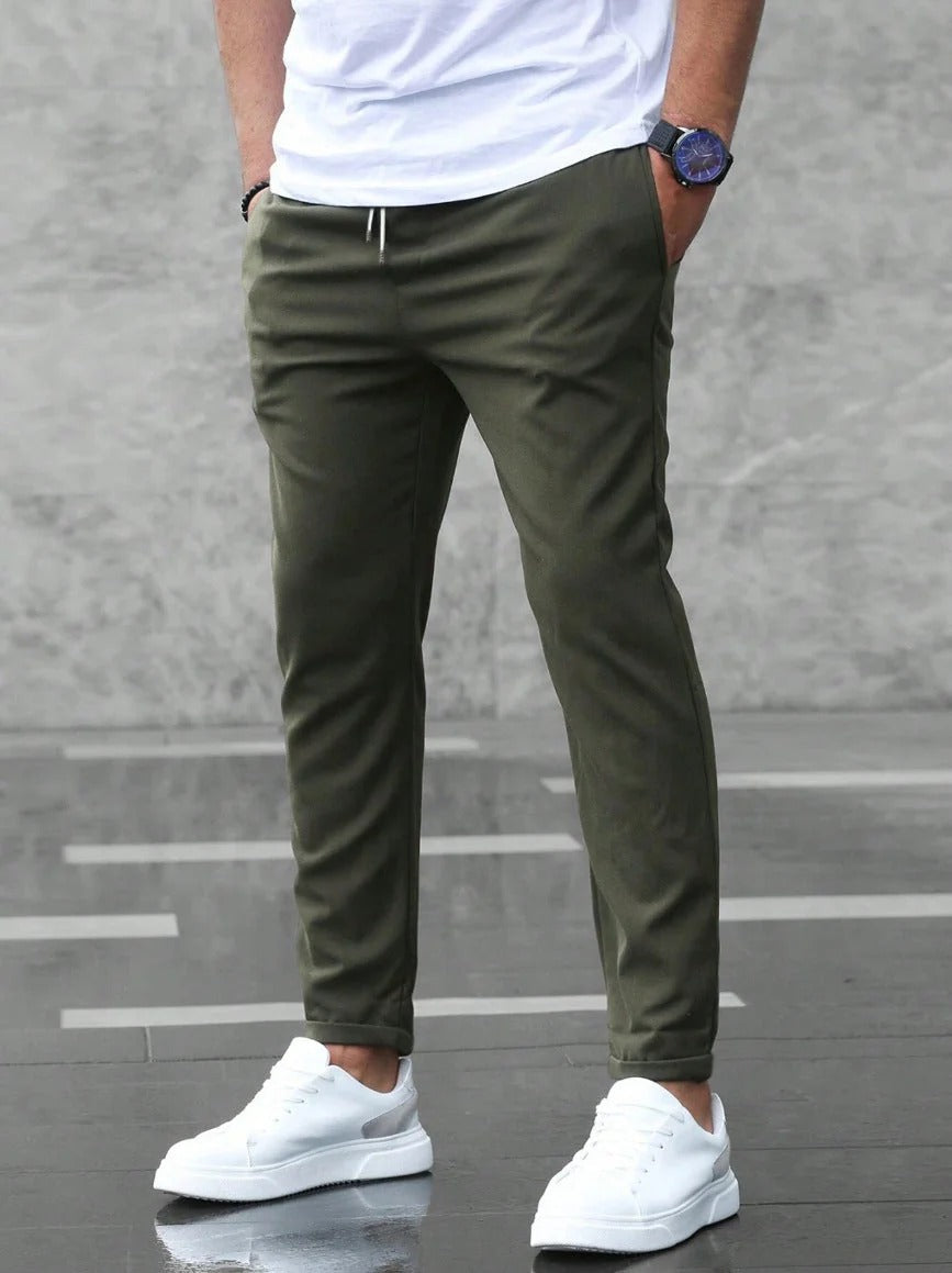 Pantaloni Uomo Premium con Vita Elastica