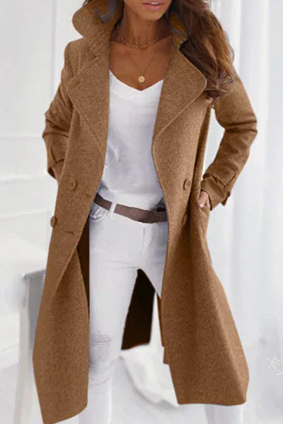 Cappotto Donna in Lana Invernale – Classico Strutturato per Ogni Occasione