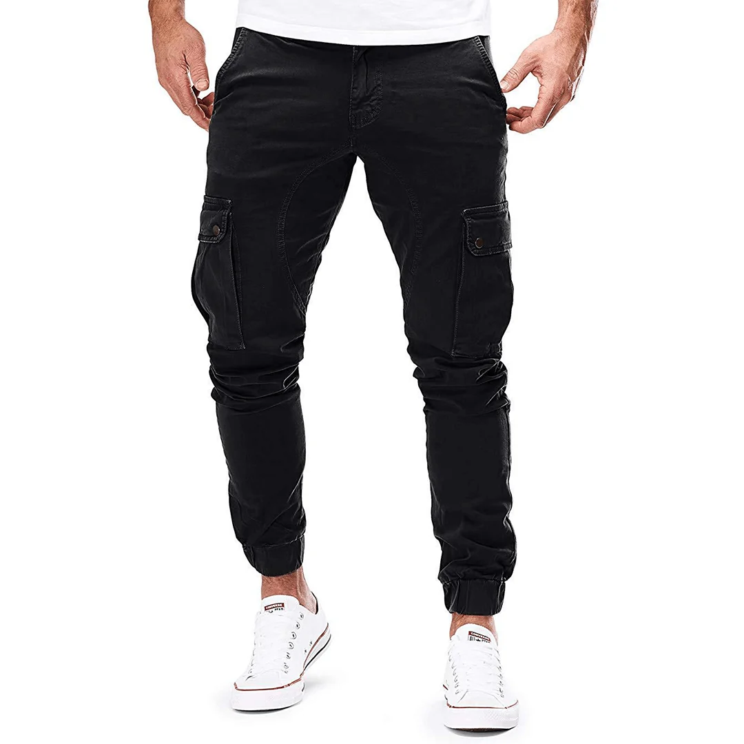 Pantaloni Cargo Slim Fit Uomo in Tessuto Elasticizzato