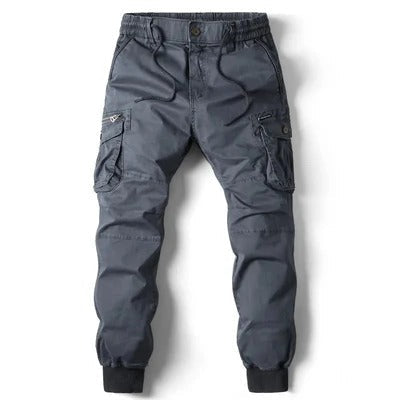 Cargo Jogger Uomo con Vita Regolabile – Tasche Utility