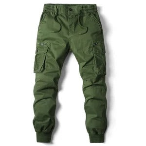 Cargo Jogger Uomo con Vita Regolabile – Tasche Utility