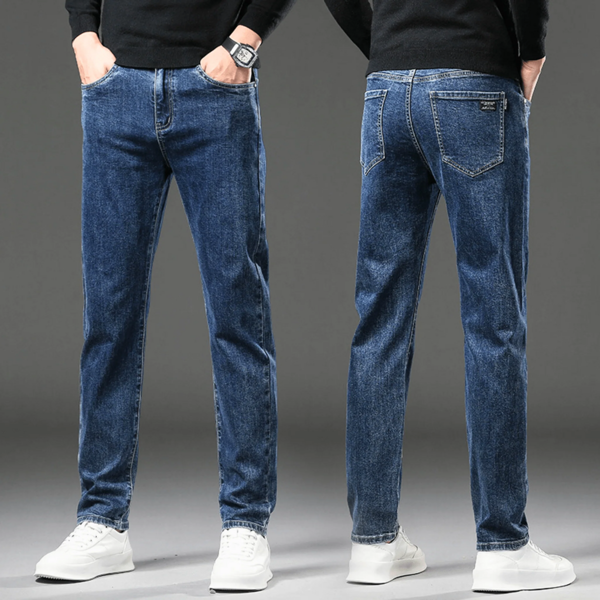 Jeans Termici Uomo Denim Invernale