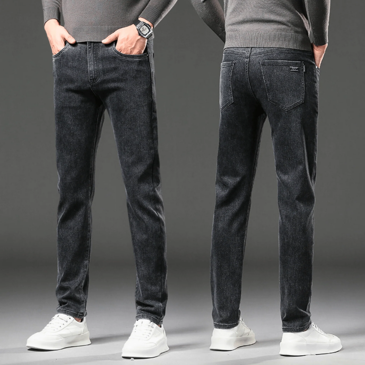 Jeans Termici Uomo Denim Invernale
