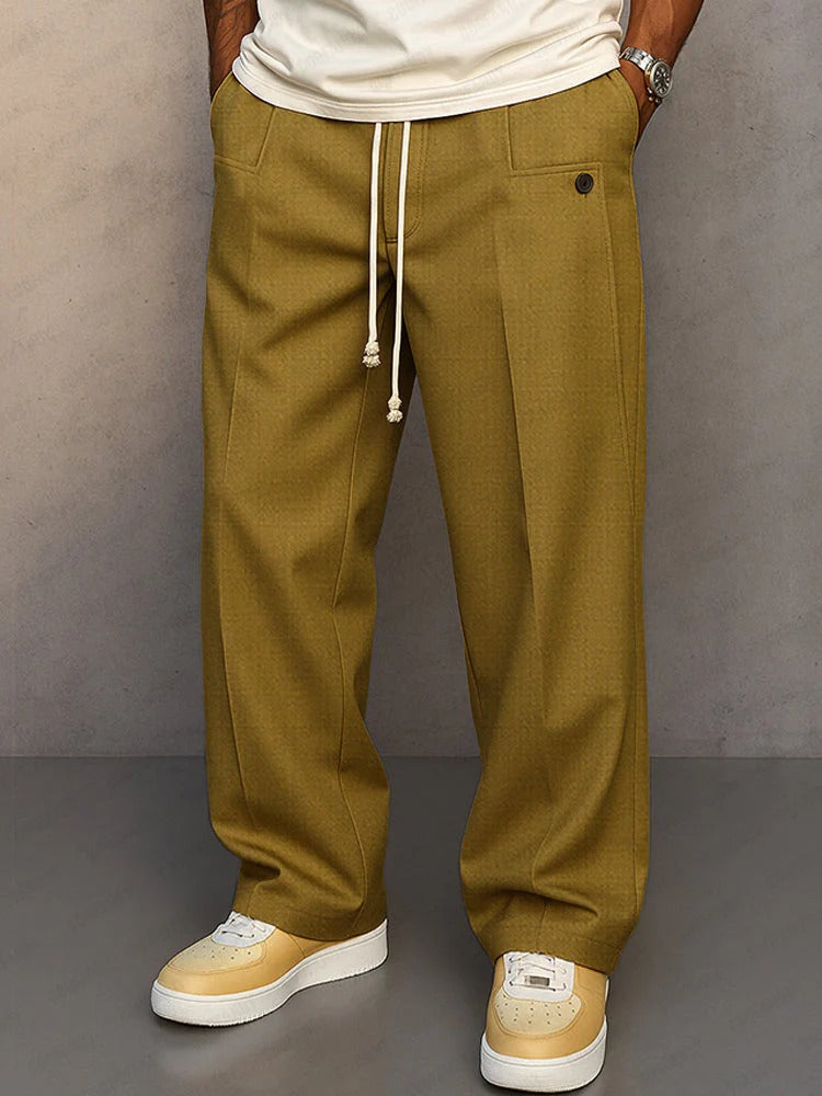 Pantaloni Uomo Fit Ampio Taglio Largo