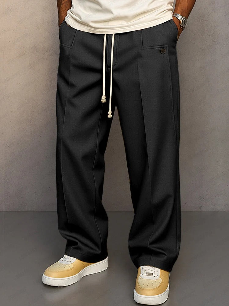 Pantaloni Uomo Fit Ampio Taglio Largo
