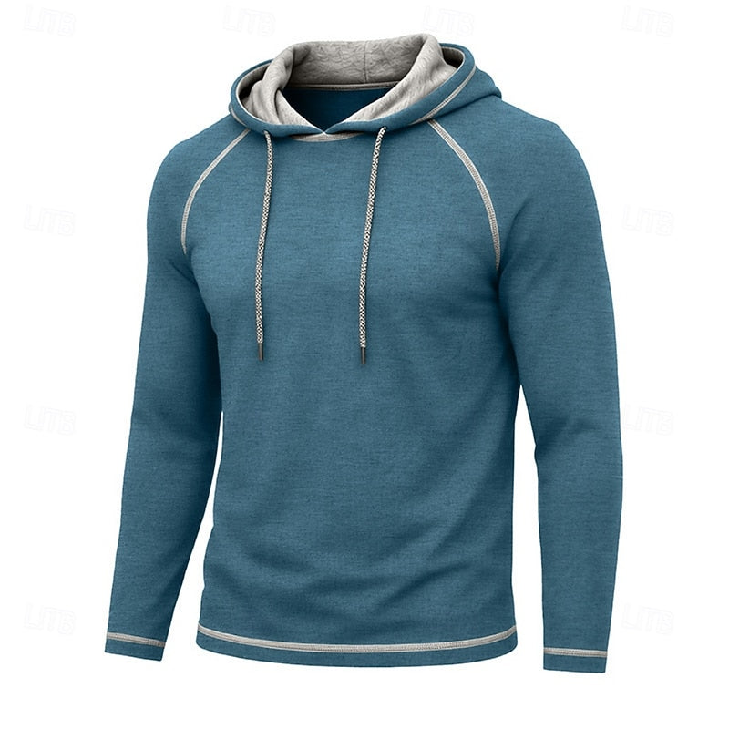 Felpa Uomo con Cappuccio Raglan – Stile Sportivo Casual