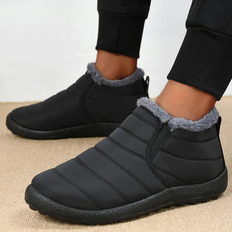 Stivali Slip-On Uomo con Fodera in Pelliccia