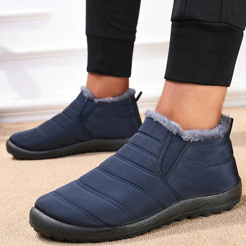 Stivali Slip-On Uomo con Fodera in Pelliccia