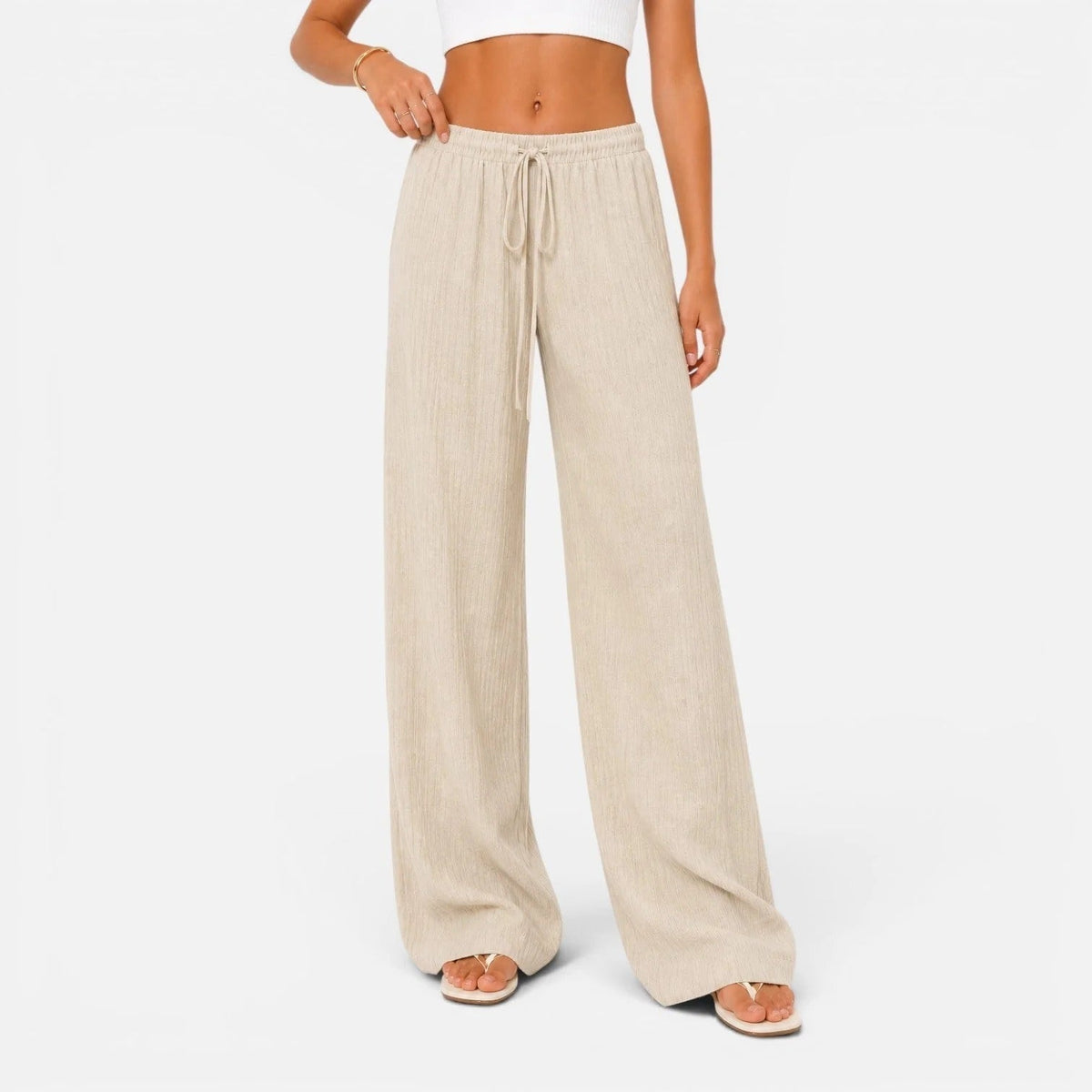 Pantaloni Comfort a Gamba Larga Donna in Viscosa Traspirante