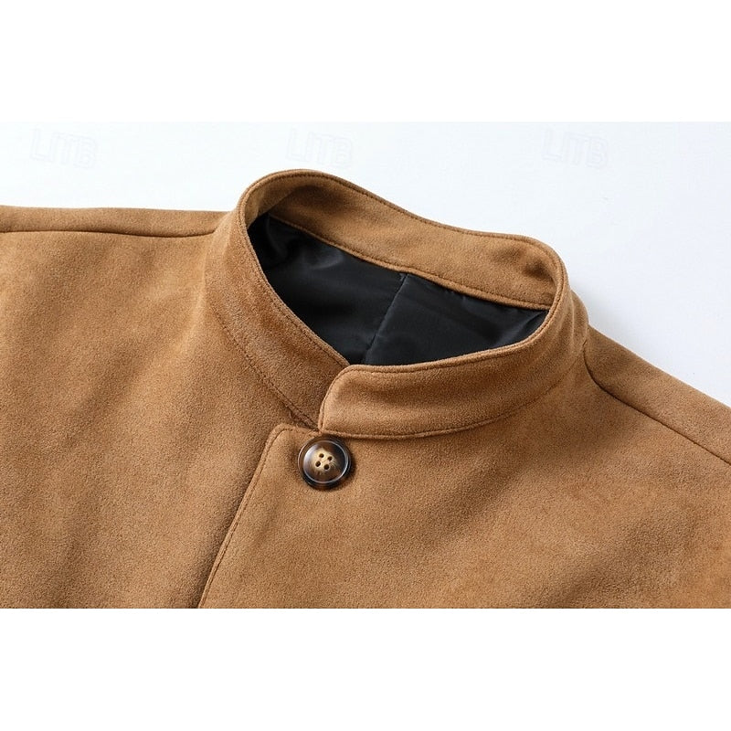Giacca Uomo con Collo Rialzato Leggera – Stile Contemporaneo