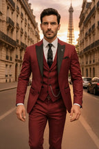 Completo Slim Fit Tre Pezzi Uomo Verde | Abito Formale Moderno