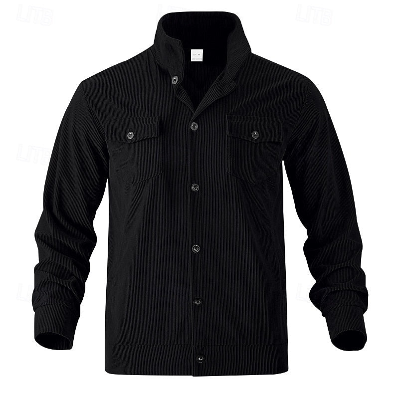 Giacca Uomo Utility a Costine – Stile Casual con Carattere